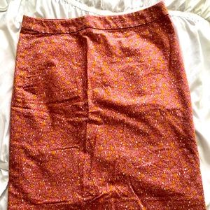 Pink & orange pebble pattern skirt 4P